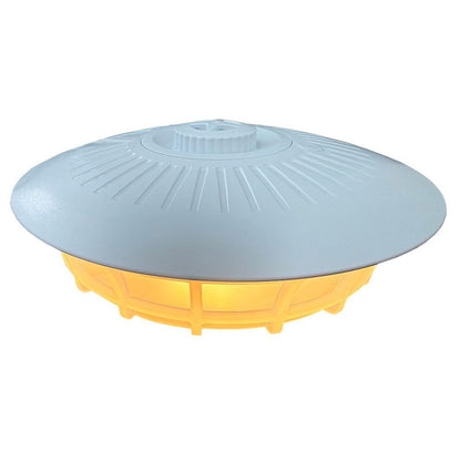 De vlooienval met het licht aan, een van de vier lichtstanden