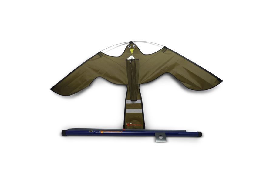 Hawk Kite 7 meter set met mast en grondanker - -Dierplagenshop