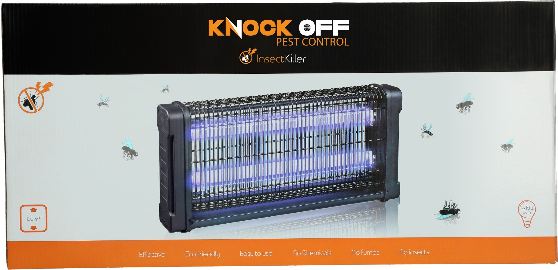 Knock Off Insectenlamp 2x15 Watt - Dierplagenshop