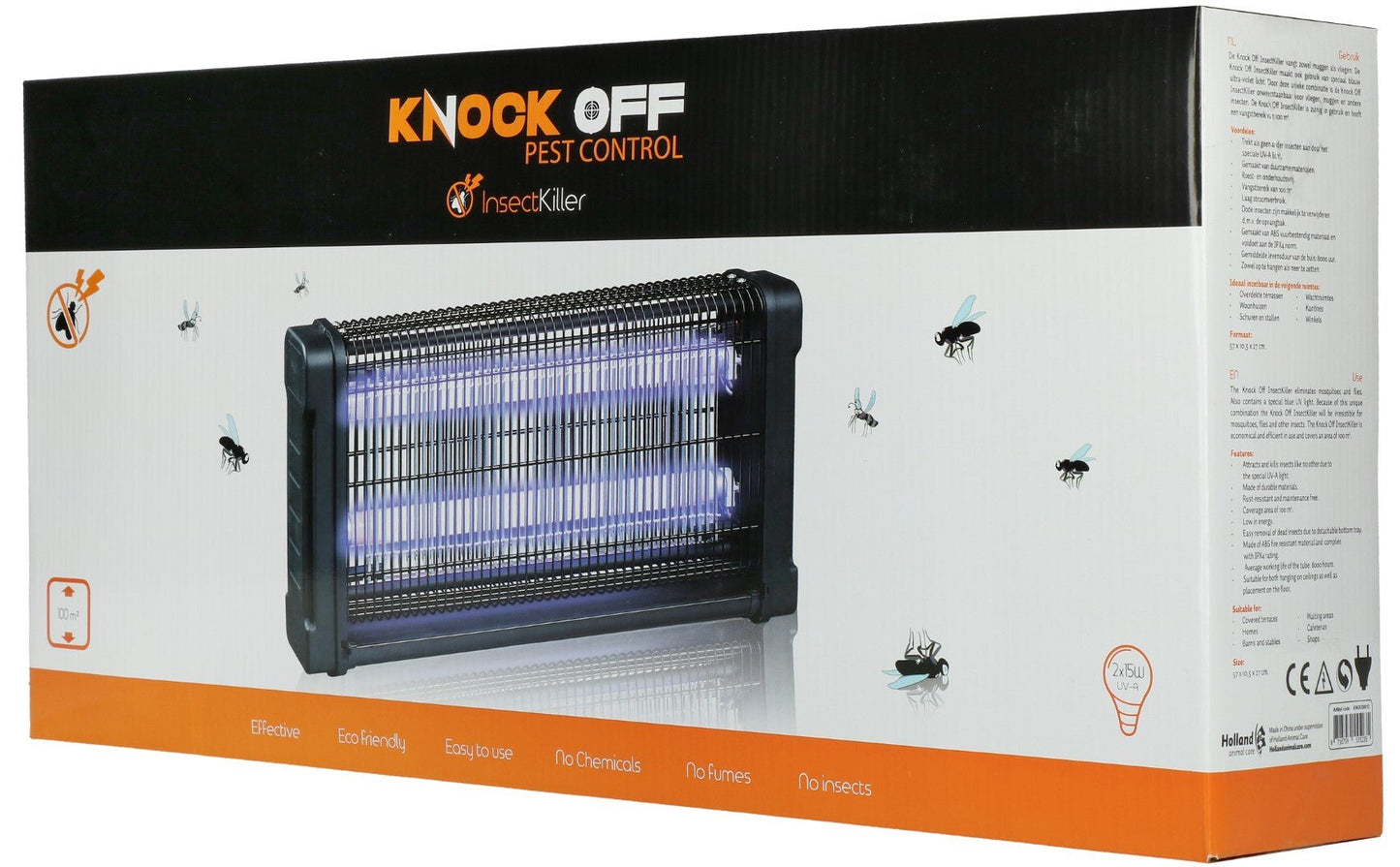 Knock Off Insectenlamp 2x15 Watt - -Dierplagenshop