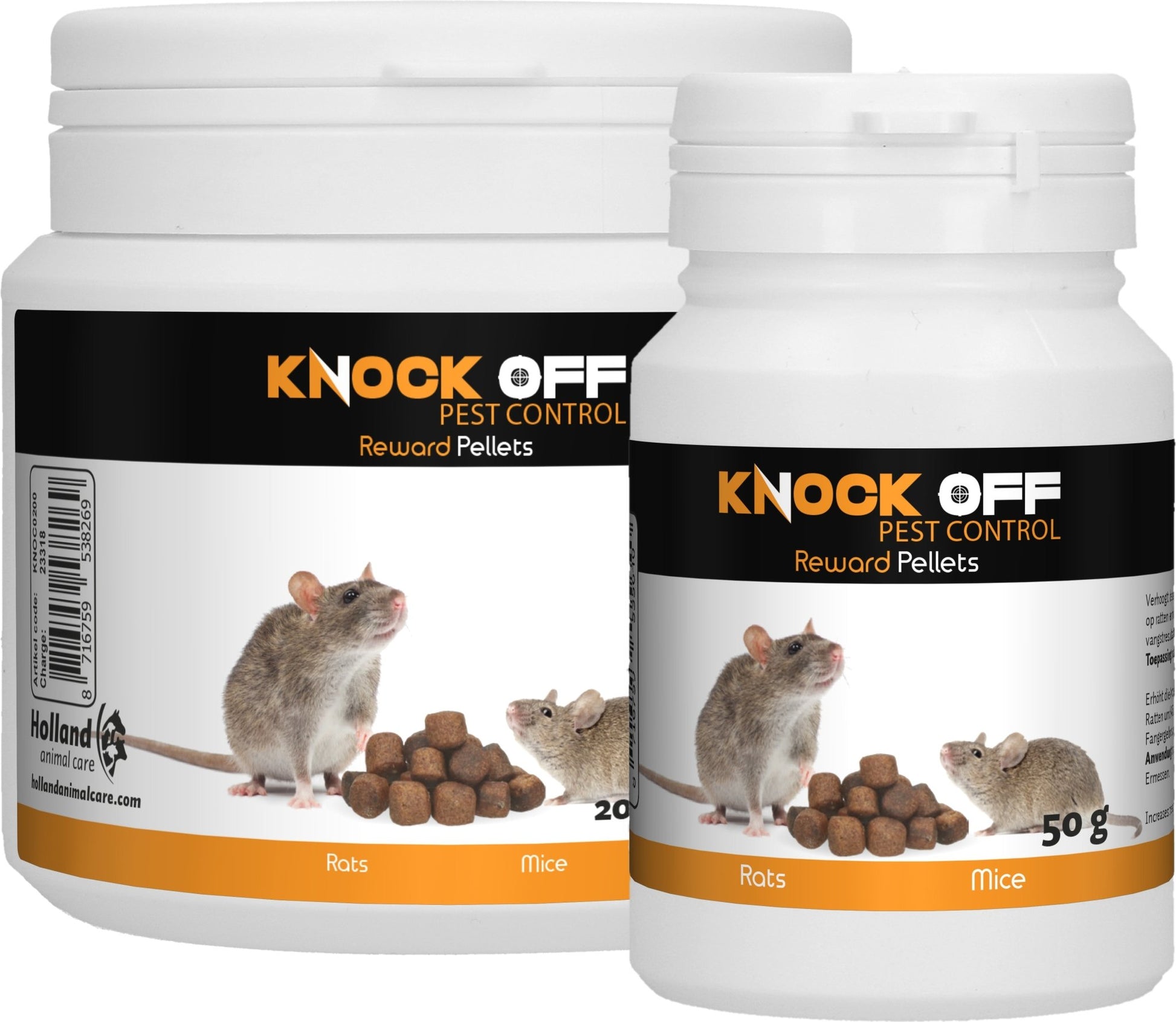 Knock Off Traktatie Pellets voor muizen & ratten - -Dierplagenshop