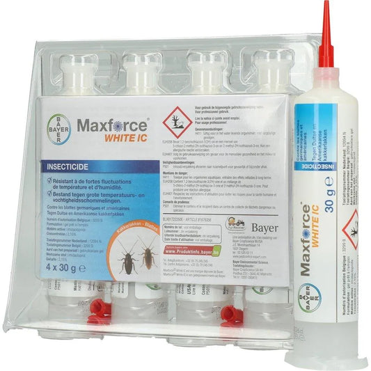 Maxforce White IC Kakkerlakken Gel 4 x 30 gram - Dierplagenshop