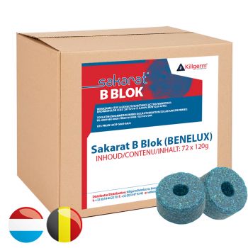 Sakarat® B Blok (72 x 120 g) NL/BE/LUX - -Dierplagenshop