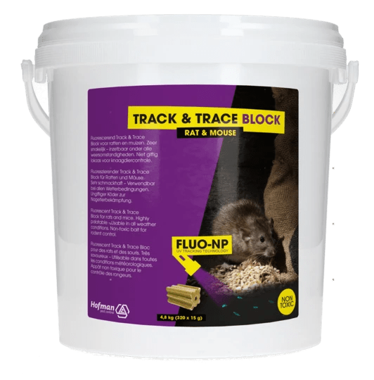 Track & Trace Block Fluo-NP (320x15g) - -Dierplagenshop