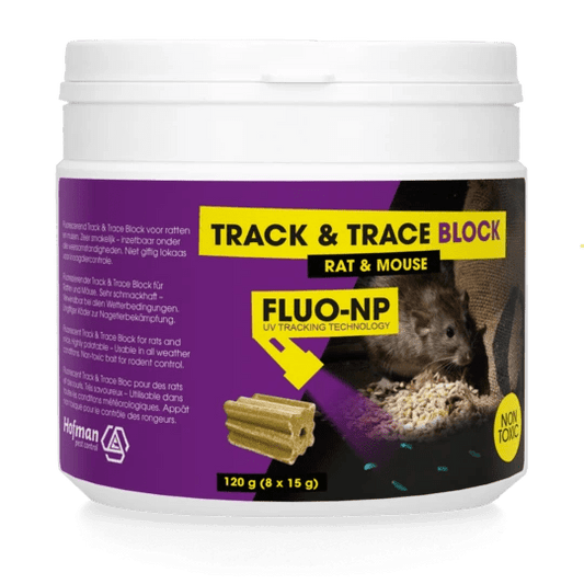 Track & Trace Block Fluo-NP (8x15g) - -Dierplagenshop